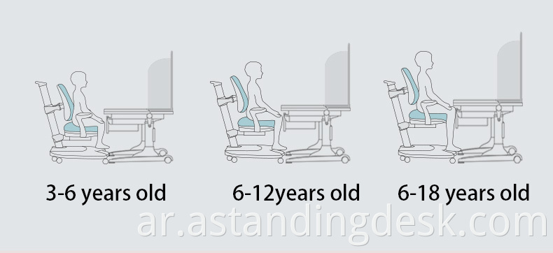 New Arrival Ergonomic With Bookshelf Student Study Desk